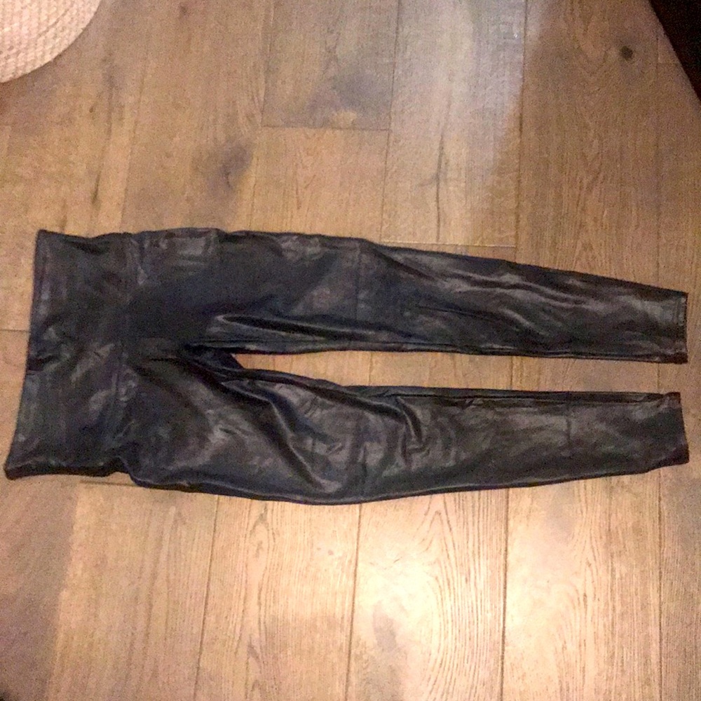 Spanx leather look leggings